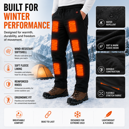 LITEGUEST 12-Zone Heated Pants | USB Heated Winter Pants
