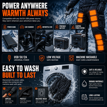 LITEGUEST 18-Zone Heated Pants | Extreme Cold Riding & Skiing