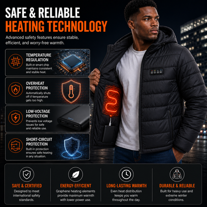 LITEGUEST 27-Zone Heated Down Jacket | 4 Independent Controls
