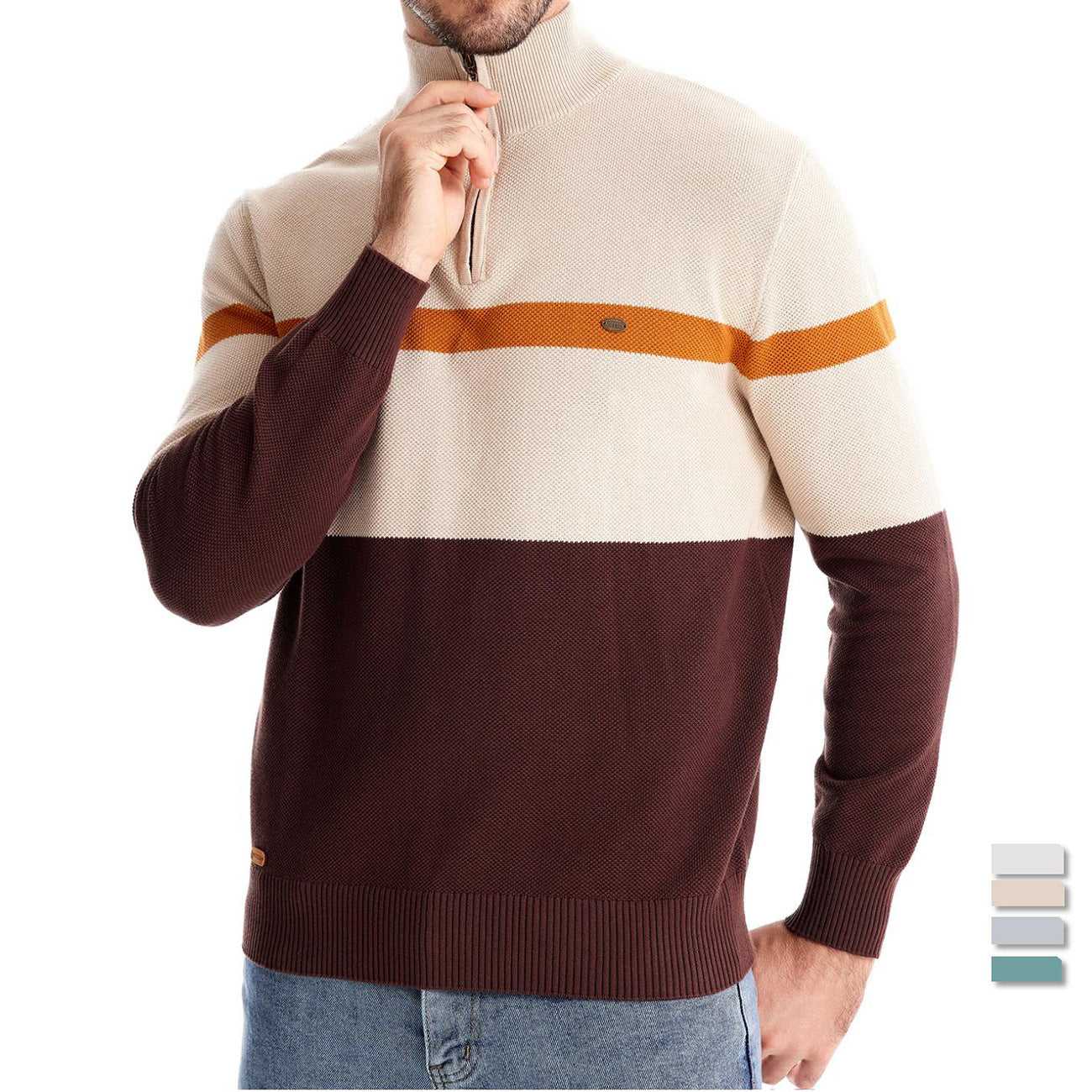 ColorBlend Men’s Fall Sweater Travel Happy Men's Fall Wear