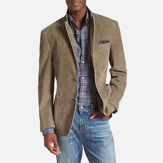 Denim Suit Casual Solid Color Men's Clothing Men's Suit Mens Suits For Men Mens Clothing Outfit Man Costumes Elegant Formal Classic Travel Happy