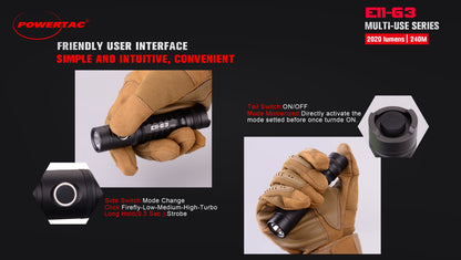 E11-Gen3 2020 Lumen Rechargeable EDC Flashlight-Best Selling EDC
