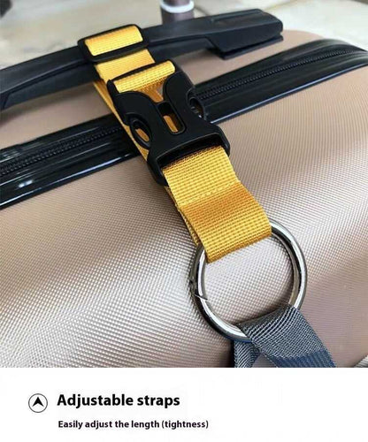 External Luggage Strap with Multifunctional Elastic Buckle Luggage Travel Essentials Shop Travel Happy Travel Happy 