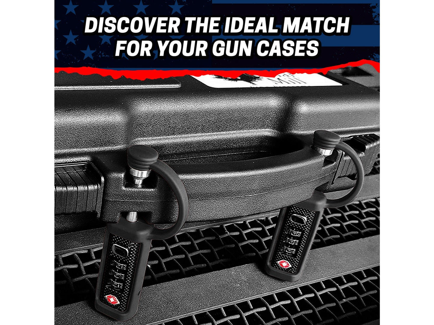 4-Pack TSA Approved MonoShaft™ Gun Case Lock