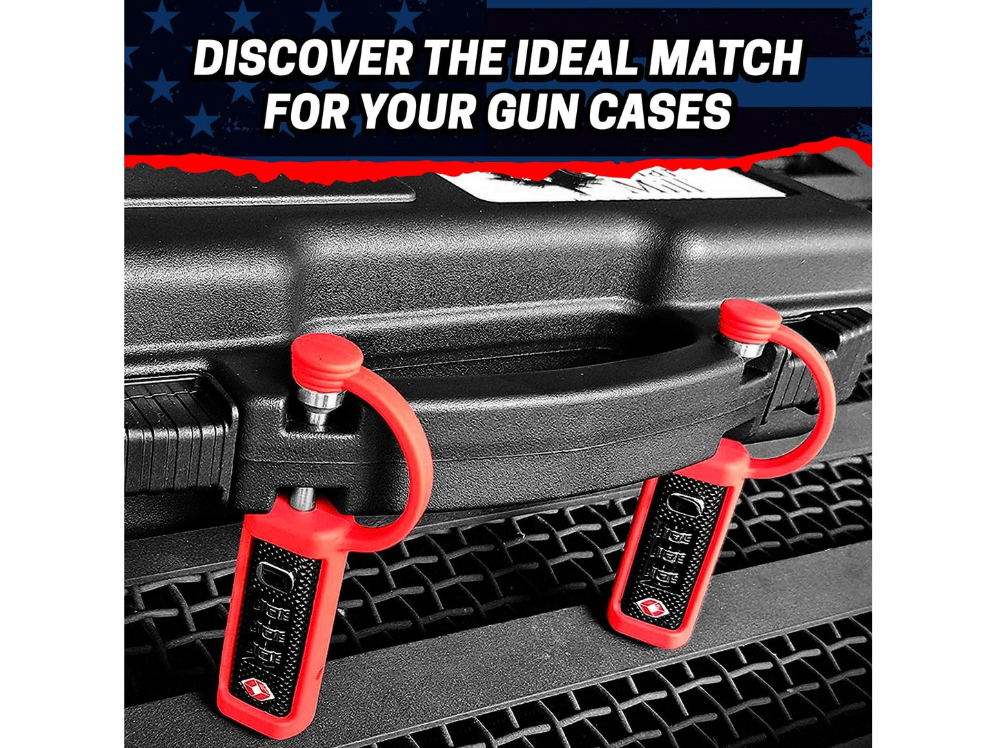 4-Pack TSA Approved MonoShaft™ Gun Case Lock