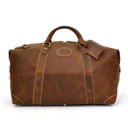 The Eira Vintage Leather Weekender Duffel