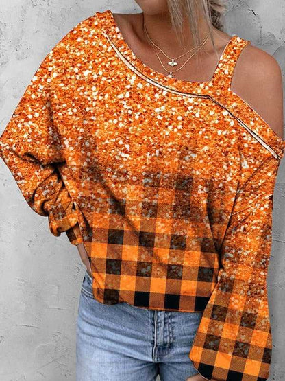 Halloween Christmas Pumpkin Printed Thin Sweater For Women Travel Essentials Shop Travel Happy Travel Happy 