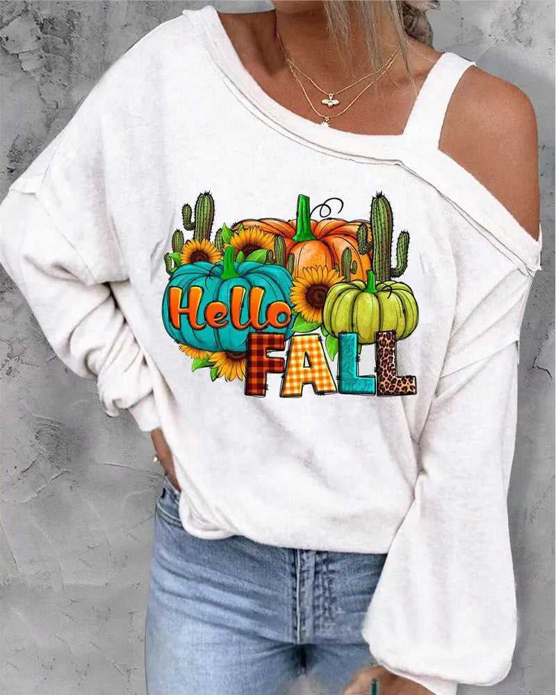 Halloween Christmas Pumpkin Printed Thin Sweater For Women Travel Essentials Shop Travel Happy Travel Happy 