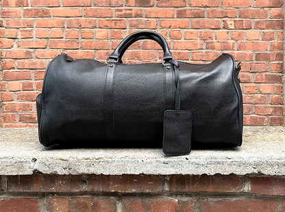 The Endre Vintage Leather Weekender Duffel