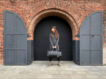 The Endre Vintage Leather Weekender Duffel