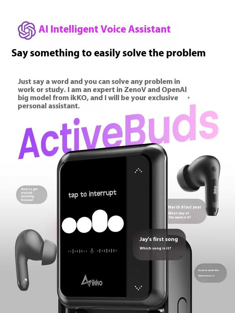 Intelligent AI Bluetooth Earphones with Noise Reduction and Real-time Translator Tech Travel Essentials Shop Travel Happy Travel Happy 