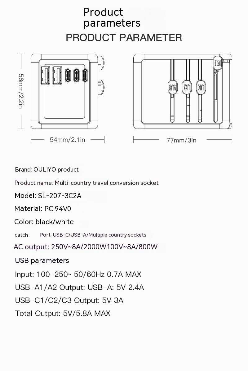 International Universal Travel Conversion Plug Dual C Socket Travel Essentials Shop Travel Happy Travel Happy 