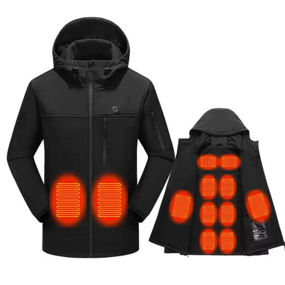 LITEGUEST 10-Zone Heated Softshell Jacket | USB Winter Jacket