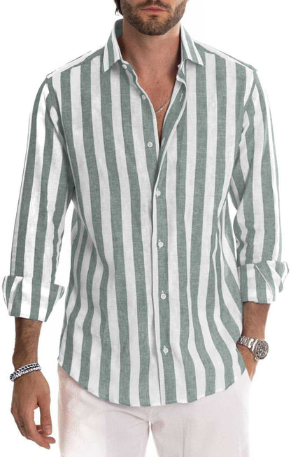 Loose Polo-Collar Striped Shirt T-Shirt Travel Essentials Shop Travel Happy Travel Happy 