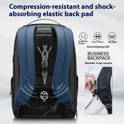 Men's Large-capacity Backpack Multi-functional Business Commute Travel Essentials Shop Travel Happy Travel Happy 