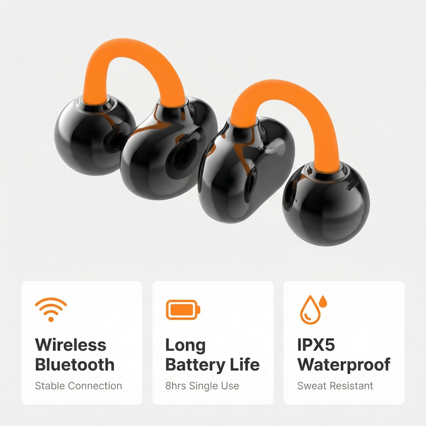 Clip-On Air Conduction Buds