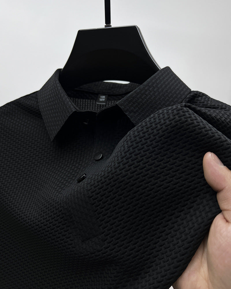 Men’s Mesh Ice Silk Short Sleeve Shirt