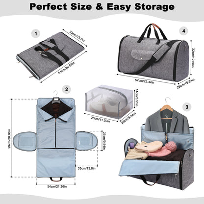 Bolsa de equipaje multifuncional plegable para viajes y entrenamiento