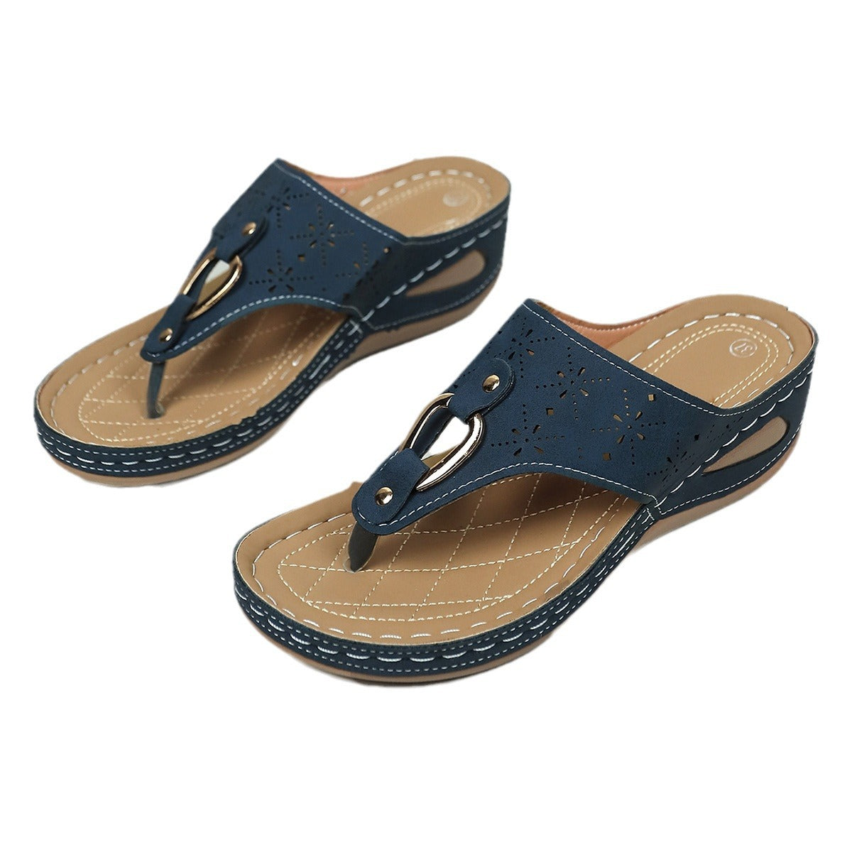 Wedge Lightweight Flip-flops Casual Beach Slippers