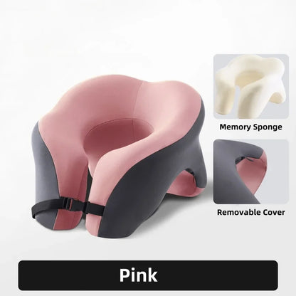 Portable U-shaped Travel Pillow Memory Foam Sleeping Pillows Office Nap Pillow Car Airplane Neck Cushion Ergonomic Head Support