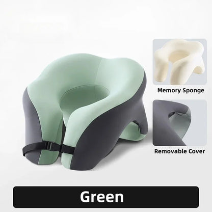 Portable U-shaped Travel Pillow Memory Foam Sleeping Pillows Office Nap Pillow Car Airplane Neck Cushion Ergonomic Head Support