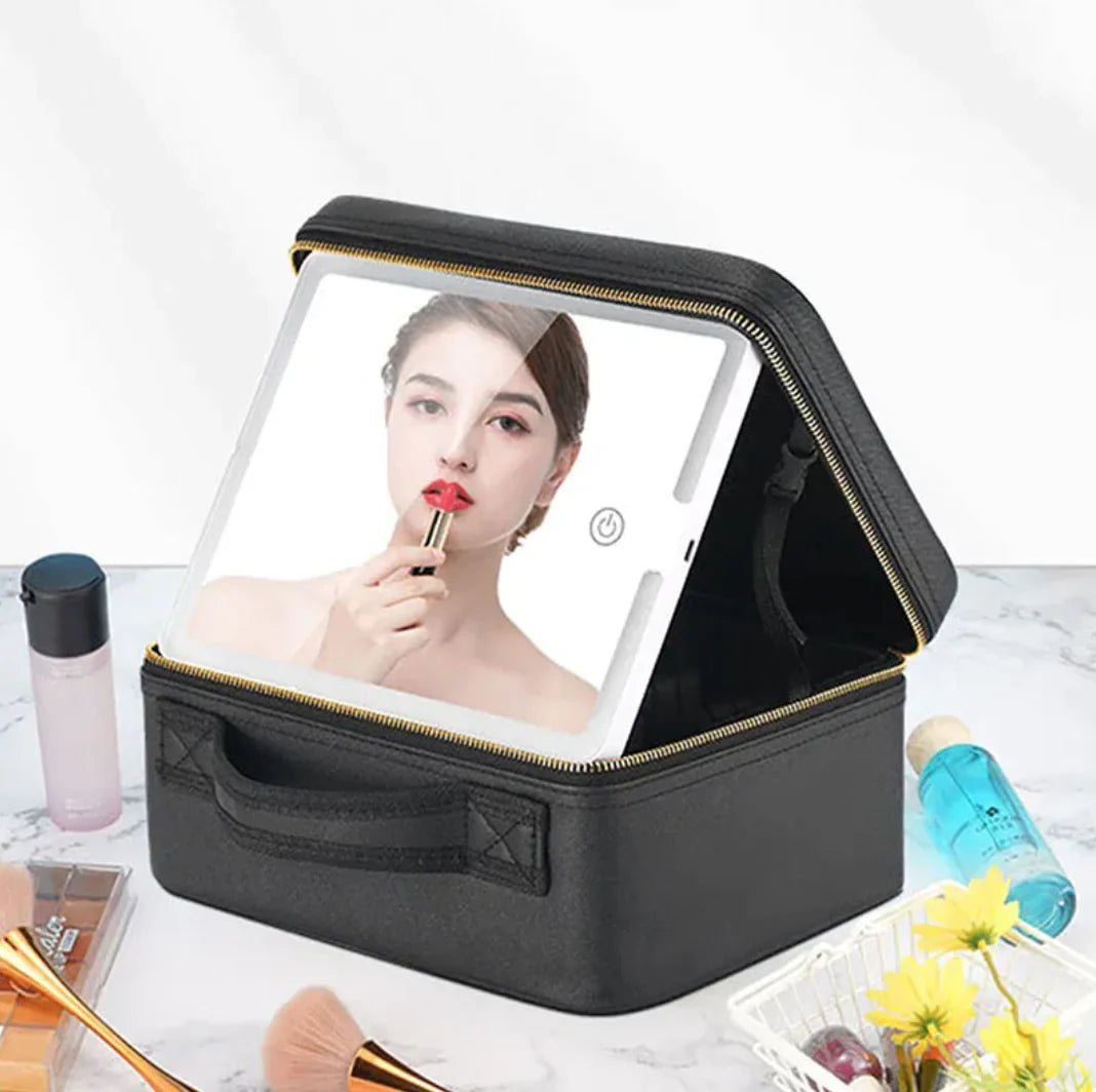 Mobile Vanity Case with 4K LED Mirror