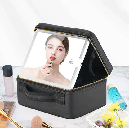 Mobile Vanity Case with 4K LED Mirror