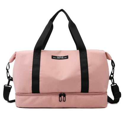 Women's Gym & Weekender Bag Waterproof Travel Duffle with Shoe Compartment Luggage Travel Essentials Shop Travel Happy Travel Happy 