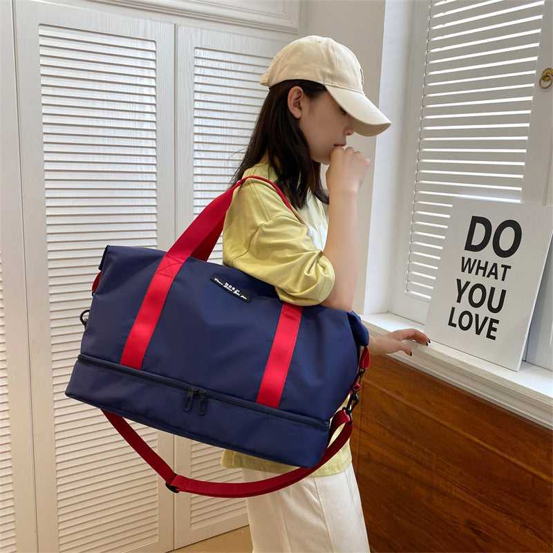 Women's Gym & Weekender Bag Waterproof Travel Duffle with Shoe Compartment Luggage Travel Essentials Shop Travel Happy Travel Happy 