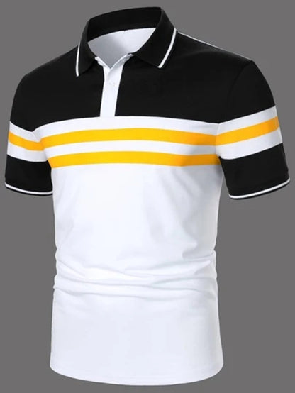 Product Name: The Coastal Stripes Slim Polo – Bold Summer Comfort