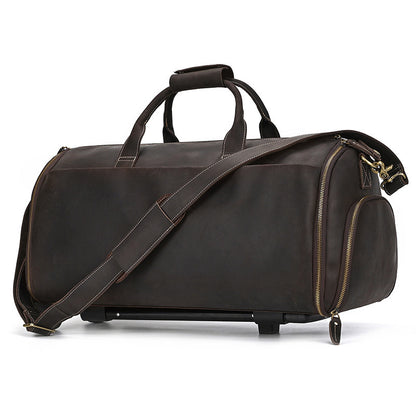 Executive Adventurer Leather Trolley Bag