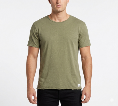 Oura (Aura) Organic Crew Tee (Forest Green)
