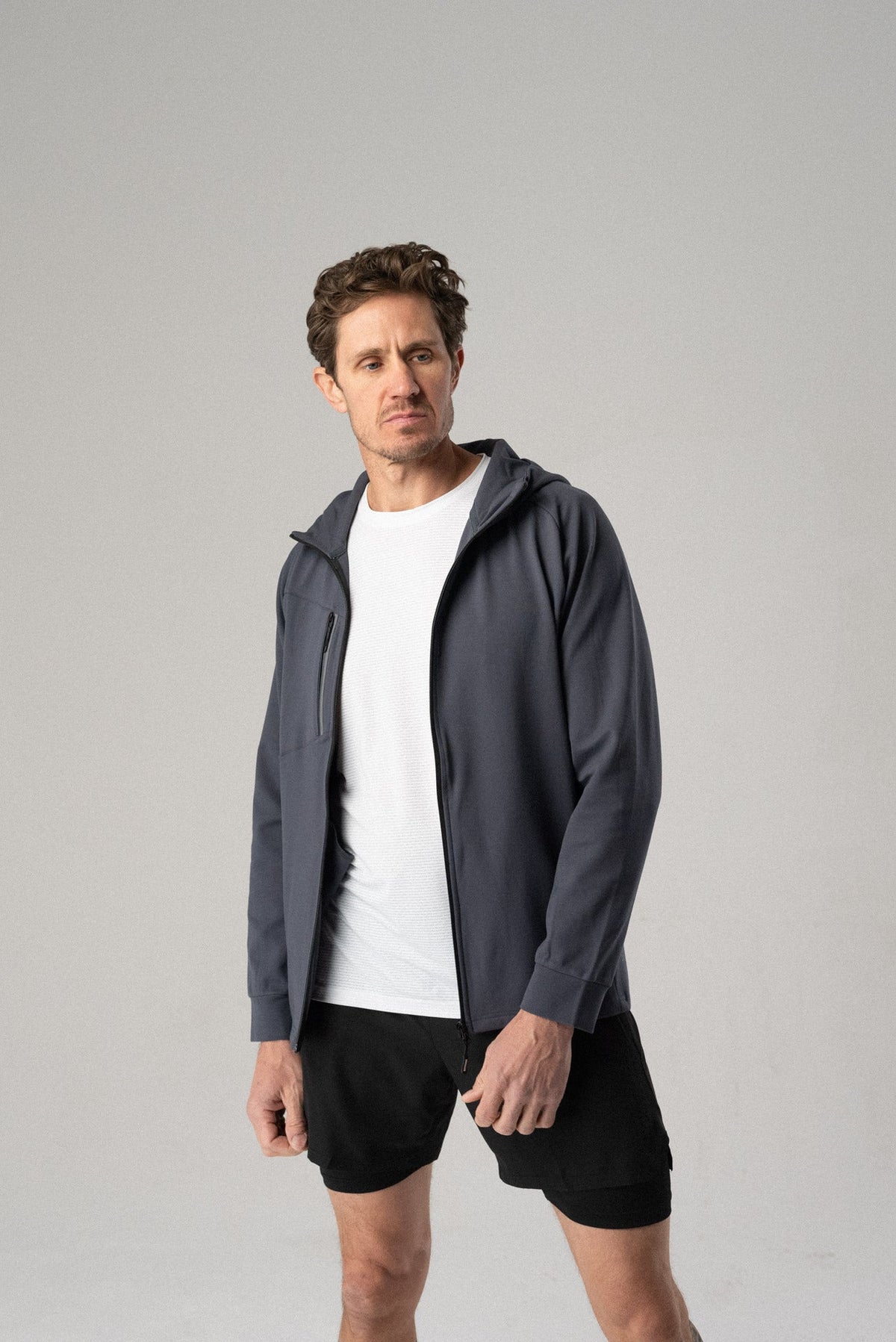 Alyth Active Fierce Men's Hooded Stretch Jacket