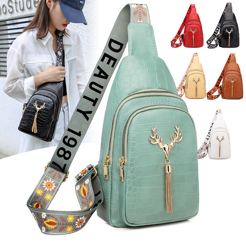 Urban Chic Deer Tassel Crossbody Bag