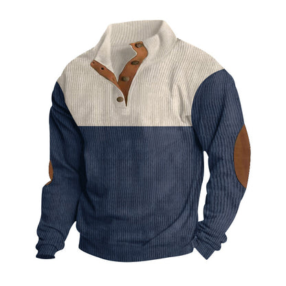 Suéter deportivo informal de cuello alto para hombre