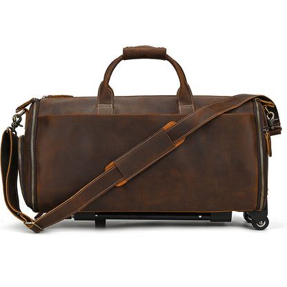 Executive Adventurer Leather Trolley Bag