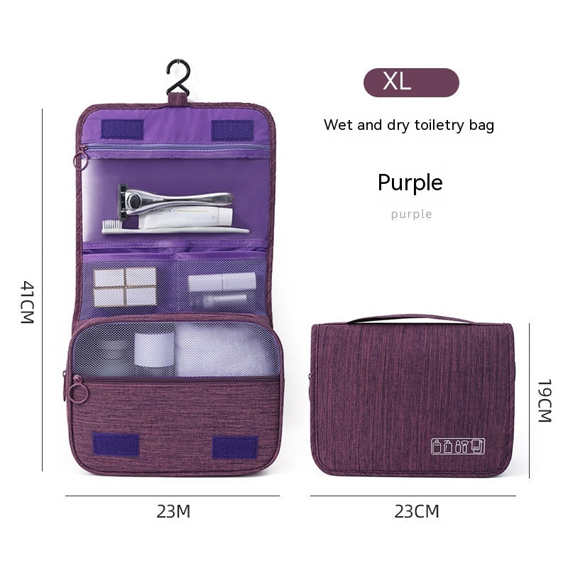 Travel Business Storage Bag Business Trips Portable Large Capacity Wash Bag Hanging Dry Wet Separation Toiletry