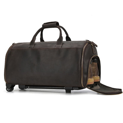 Executive Adventurer Leather Trolley Bag