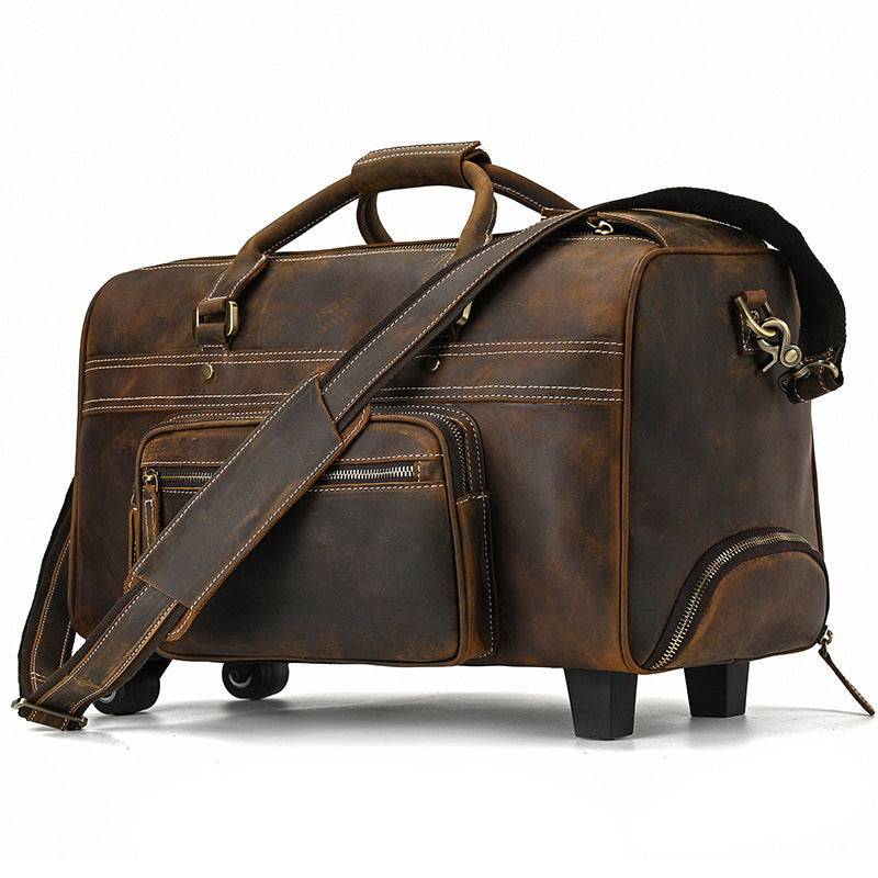  Executive Leather Travel Luggage siide