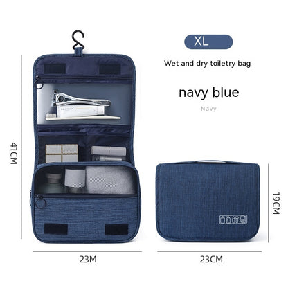 Travel Business Storage Bag Business Trips Portable Large Capacity Wash Bag Hanging Dry Wet Separation Toiletry