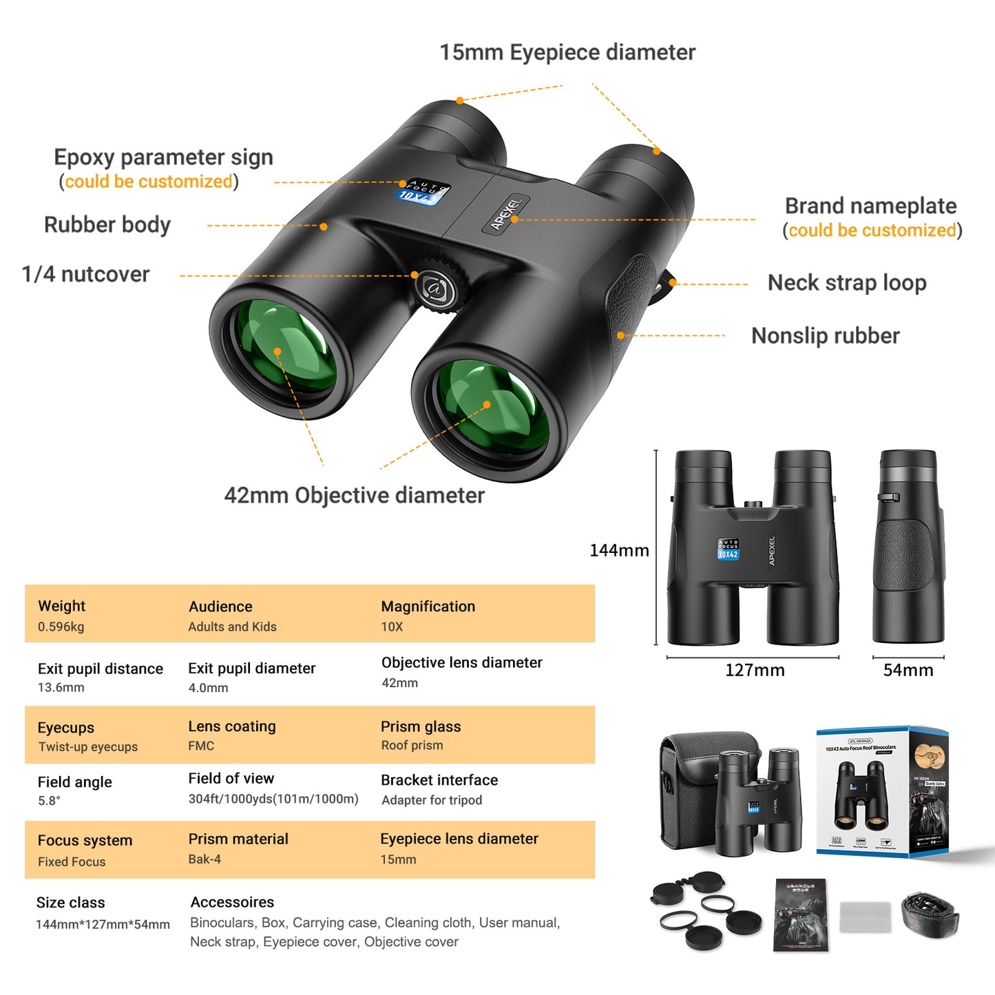 ClearView 10x42 Autofocus Binoculars – Precision in Every View