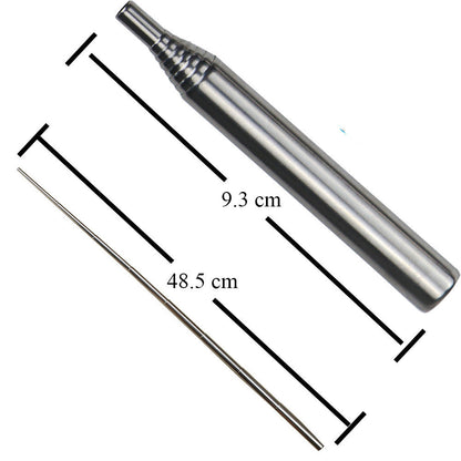 Outdoor Fire Tool Stainless Steel Retractable Fire Blowing Tube