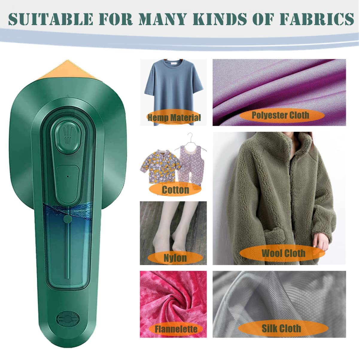 Mini Portable Travel Garment Steamer & Iron