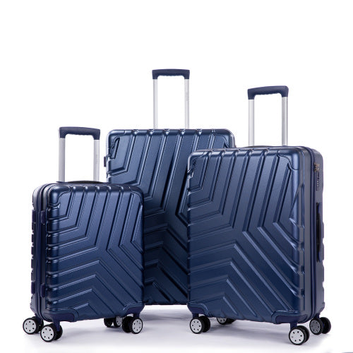 3-Piece Hardside Luggage Set with TSA Lock – Navy