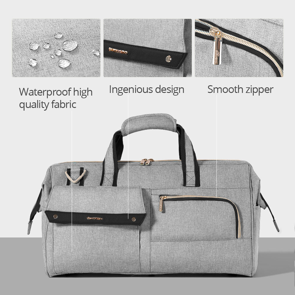 3-in-1 Weekender Diaper Bag – Large-Capacity Travel Tote for Parents