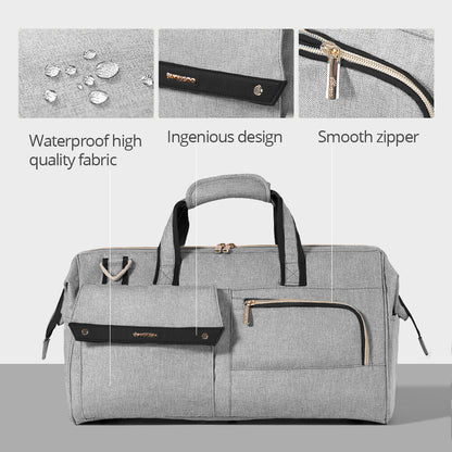 3-in-1 Weekender Diaper Bag – Large-Capacity Travel Tote for Parents