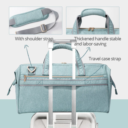 3-in-1 Weekender Diaper Bag – Large-Capacity Travel Tote for Parents