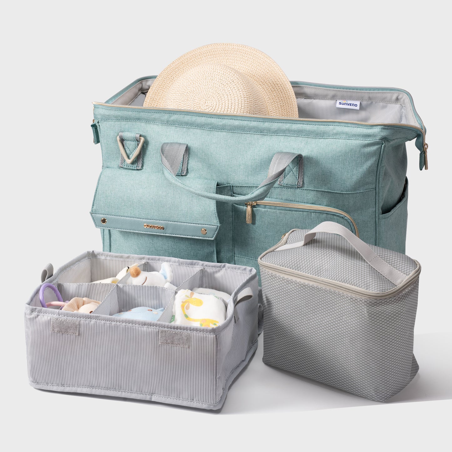 3-in-1 Weekender Diaper Bag – Large-Capacity Travel Tote for Parents