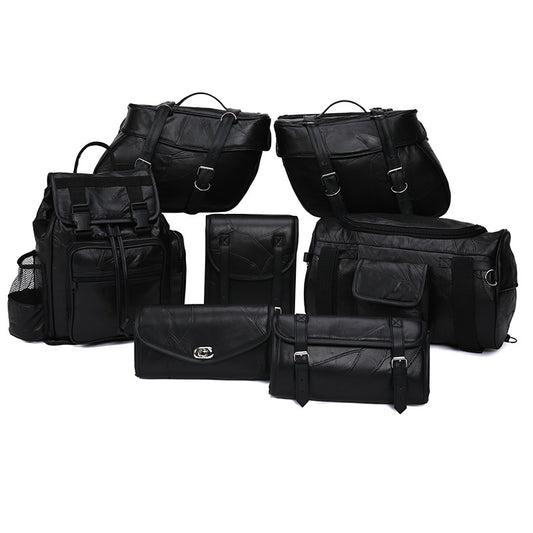 9-Piece Motorcycle Luggage Set – Touring Saddle Bag Bundle