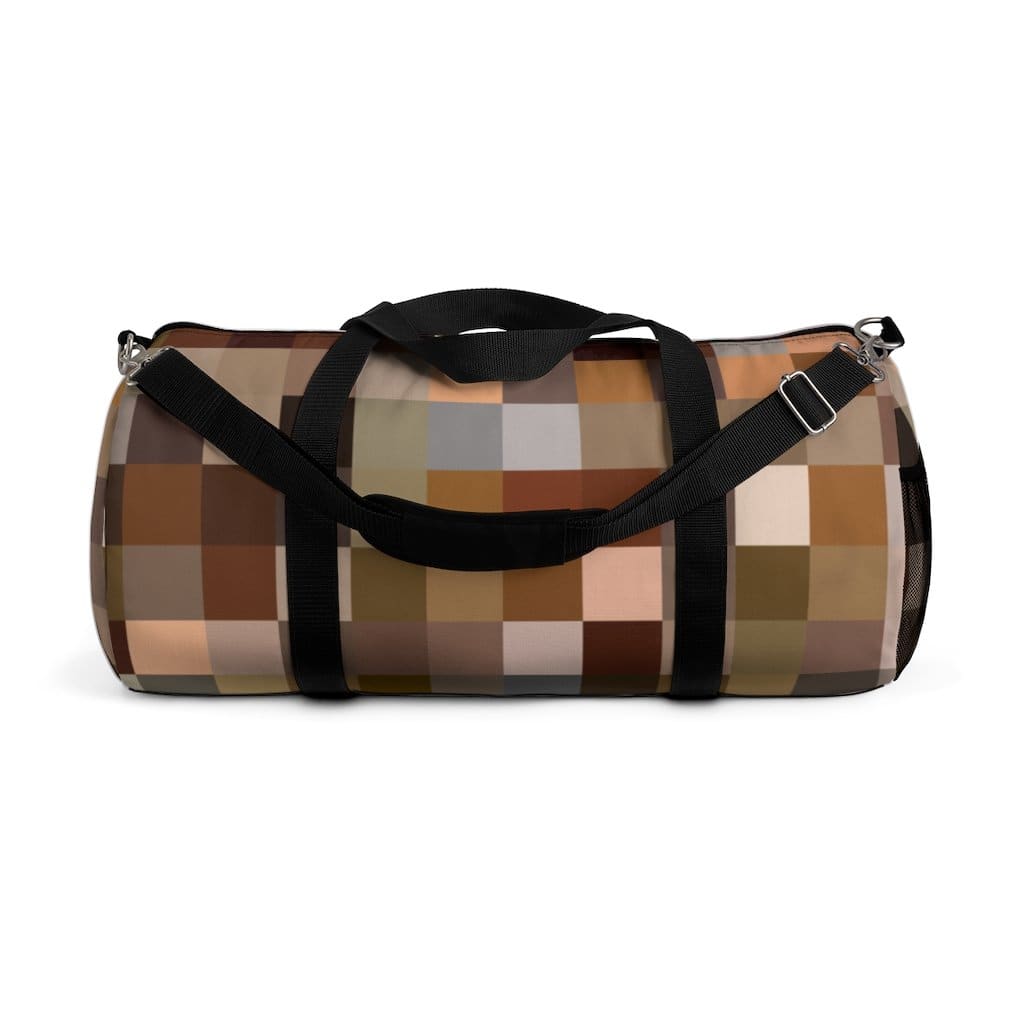 Custom-Print Carry-On Duffel – Brown Multicolor